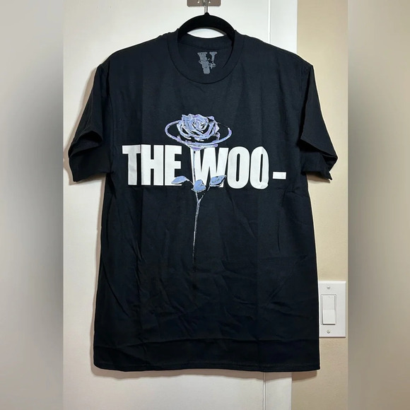NWOT VLONE x Pop Smoke The Woo T-Shirt Black Size Medium - Picture 1 of 8